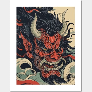 A Japanese Oni Art Posters and Art